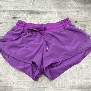 Lululemon Hotty Hot Shorts Purple 2.5” Size 4